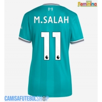 Camisa de time de futebol Liverpool Mohamed Salah #11 Replicas 3º Equipamento Feminina 2025-26 Manga Curta